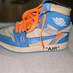 used 5.5 jordan off white unc